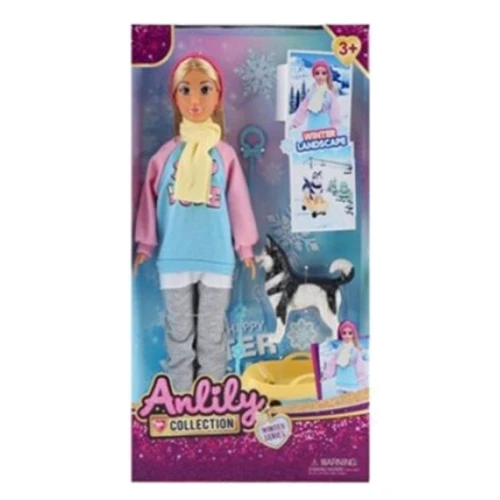 Лялька Ankiki Anlily собака снігокат 30 см (616003)