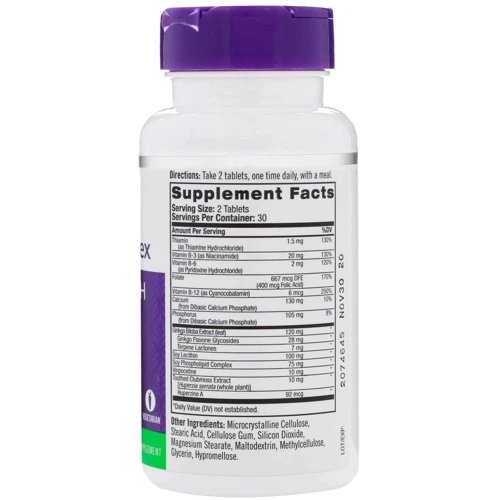 Natrol Memory Complex 60 Tabs Вітаміни для пам'яті: Тип комплексні