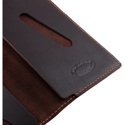 Чоловік тревел кейс DNK Leather коричневий (DNKTravel-Hcol-F): Формат гаманця вертикальний