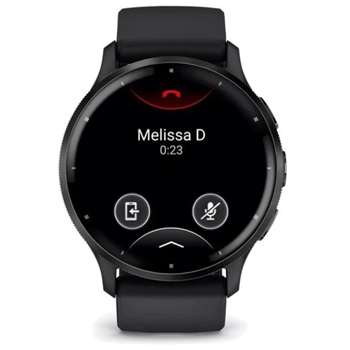 Смарт-часы Garmin Venu 3 Slate Stainless Steel Bezel with Black Case and Silicone Band (010-02784-01): Дисплей 1.4" AMOLED (454x454)