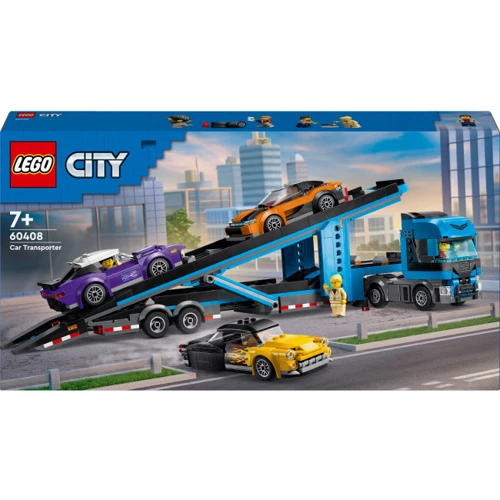 Конструктор LEGO City Грузовик-транспортер со спортивными авто (60408): Серия City