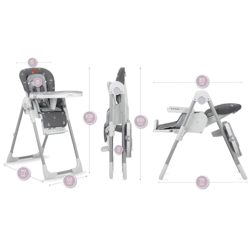 Стульчик для кормления MoMi YUMTIS (цвет - dark gray) фото 6