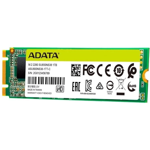ADATA Ultimate SU650 1 TB (ASU650NS38-1TT-C): Интерфейс подключения M.2 (PCI-E)