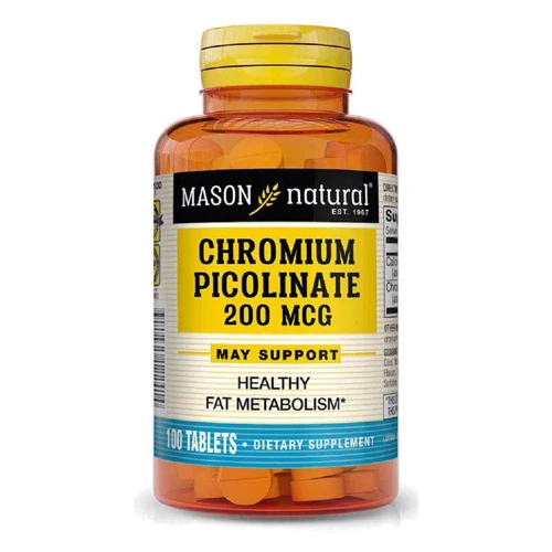 Mason Natural Chromium Picolinate 200 mcg Хром пиколинат 100 таблеток