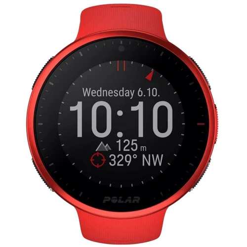 Смарт-часы Polar Vantage V2 Red M/L (900100190): Фитнес-функции Подсчет калорий, Секундомер, Скорость движения, Шагомер, GPS-модуль
