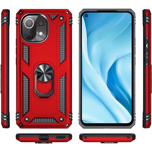 Чехол для телефонов BeCover Military Red for Xiaomi Mi 11 Lite / Mi 11 Lite 5G (706644): Тип накладка на заднюю часть