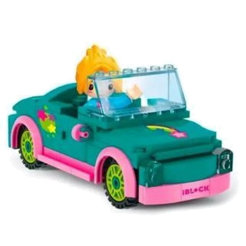 Конструктор IBLOCK Junior Kids hits Дівчатка Кабріолет (KH08/012/02): Кількість деталей, шт. 124