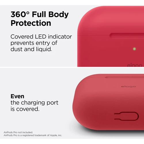 Чехол для наушников Elago Original Case Red (EAPPOR-BA-RD) for Airpods Pro фото 2