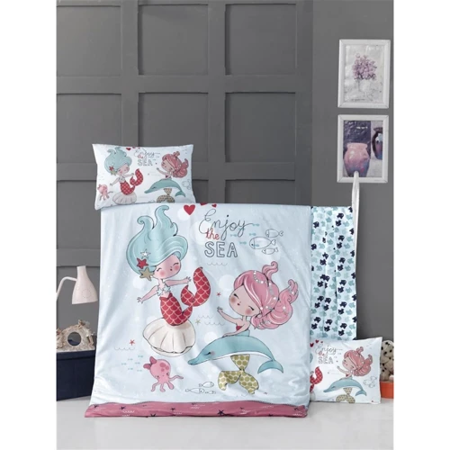 Комплект постельного белья LightHouse FISH GIRL детский 100х150/2х35х45 см (50620): Тип постельный комплект