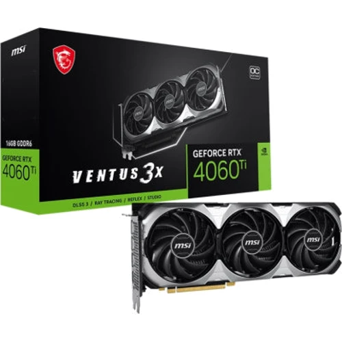 Видеокарта MSI GeForce RTX 4060 Ti VENTUS 3X 16G OC: Интерфейс PCI Express 4.0 x16