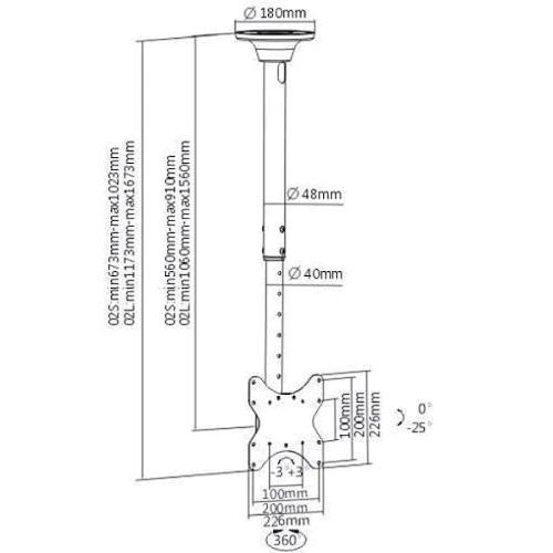 Кронштейн для ТВ ITech Celb-52L