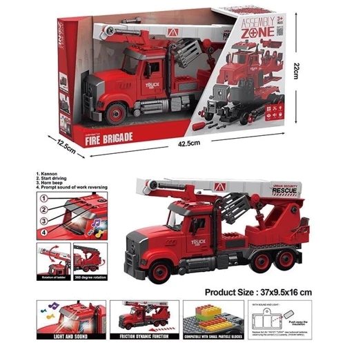 Пожарная техника, звуки, подсветка (YW 9081 A): Производитель Noname