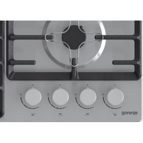 Варочная поверхность газовая Gorenje GW641AX: Рабочая поверхность нержавеющая сталь