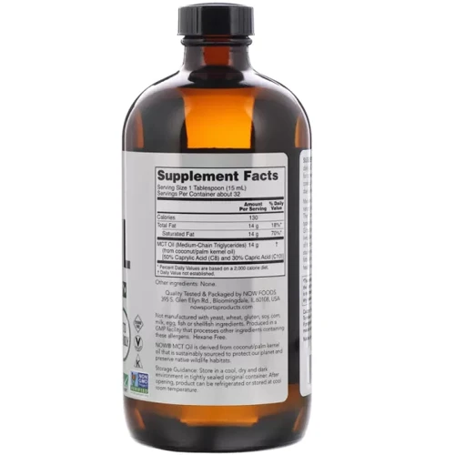 NOW Foods MCT OIL 16 FL OZ Масло МСТ: Производитель NOW Foods