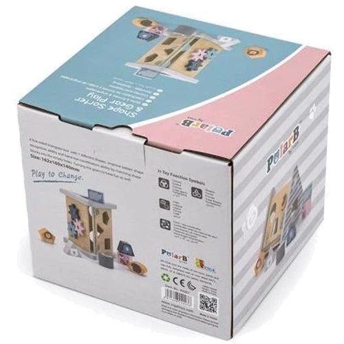 Деревянный сортер Viga Toys PolarB Развитие 5 в 1 (44007)