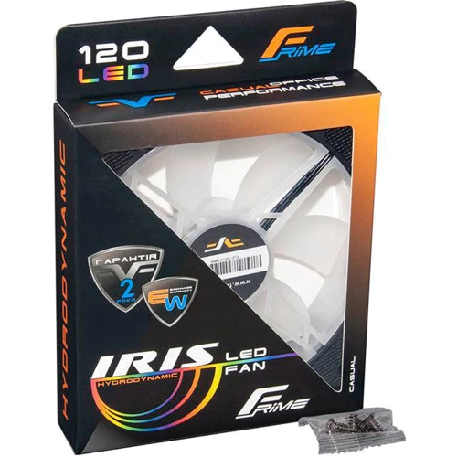 Кулер Frime Iris LED Fan Mid Blue (FLF-HB120MB8): Назначение для корпуса
