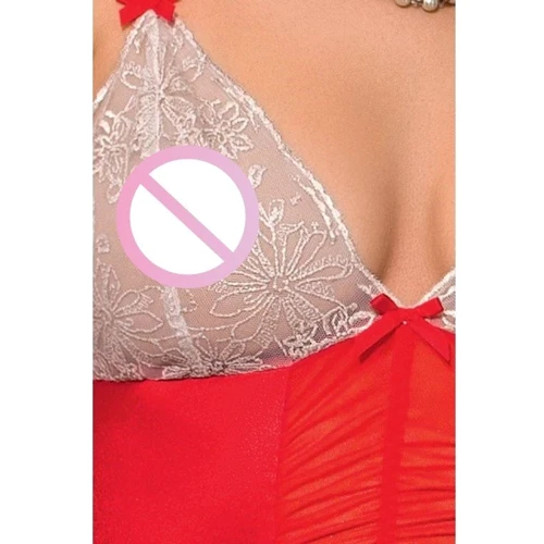 Изысканное боди Passion LORAINE BODY red XXL/XXXL