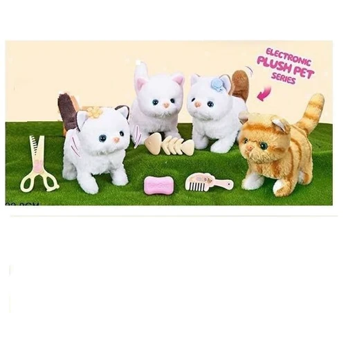 Интерактивная игрушка Питомец Котик (MC 1062) (ходит, мяукает, аксессуары) (пакет): Тип животное