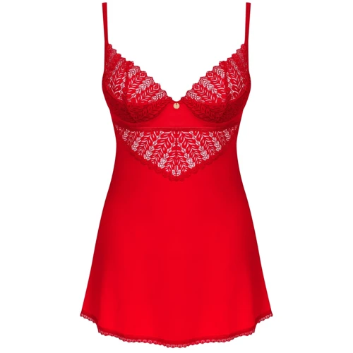 Пеньюар Obsessive Ingridia chemise & thong M/L