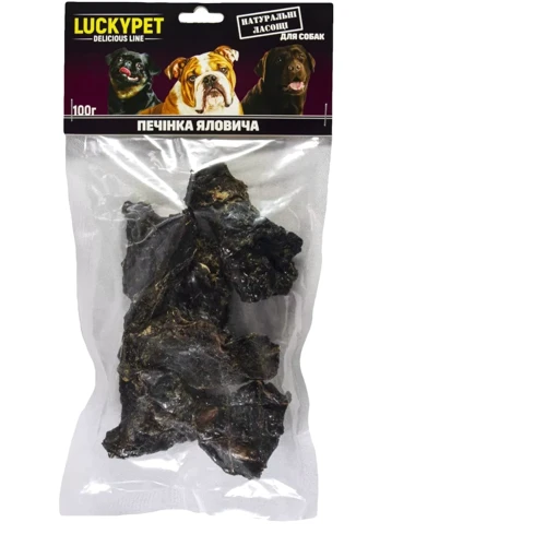 Лакомство Luсky Pet Печень говяжья микс кусочки 0.1 кг (217345)