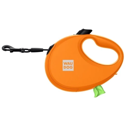 Поводок-рулетка для собак WAUDOG R-leash с контейнером для пакетов S оранжевый до 12 кг 3 м (26274) фото 5