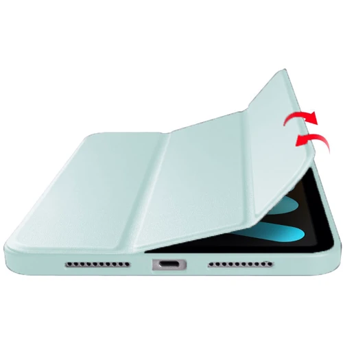 Аксессуар для iPad BeCover Case Book Soft TPU Tri Fold Light Blue for iPad Mini 7 2024 (712447): Материал искусственная кожа