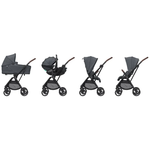Прогулянкова коляска Maxi-Cosi Leona2 Luxe Twillic Graphite (1204204110): Кількість блоків 1