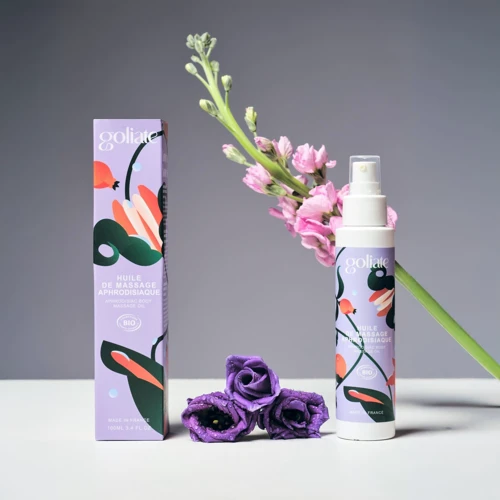 Масажна олія Goliate Huile De Massage Aphrodisiaque 100 мл, органічна, зігріваючий ефект