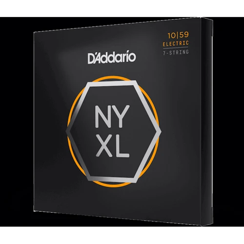 Струна для гитар Комплект струн D'addario NYXL1059 Regular Light 7-string (10-59): Назначение Для электрогитары