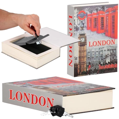 Книга-сейф (кешбокс) Springos 22x15.5x4.5 см для зберігання грошей та цінностей HA5049 фото 3