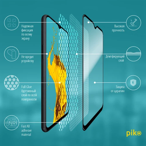 Аксесуар для смартфона Piko Tempered Glass Full Glue Black for Samsung A207 Galaxy A20s: Матеріал Скло