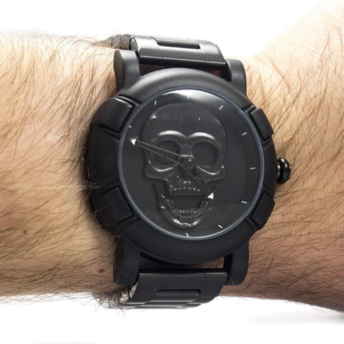 Наручний годинник Skmei 9178 Skull Black: Механізм кварцовий