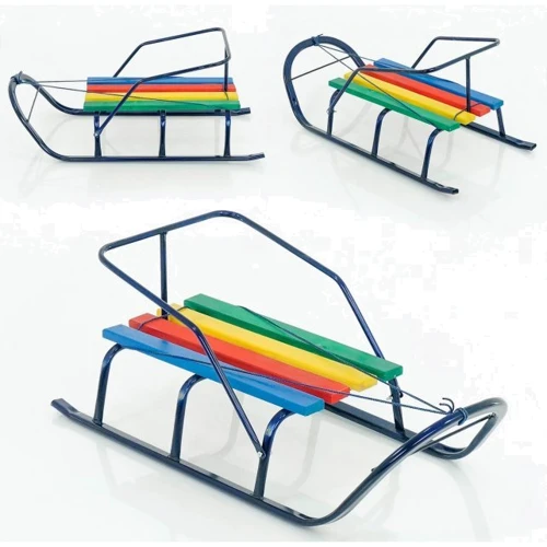 Санки Mic Классик с плоскими полозьями синие 53733: Производитель Mic