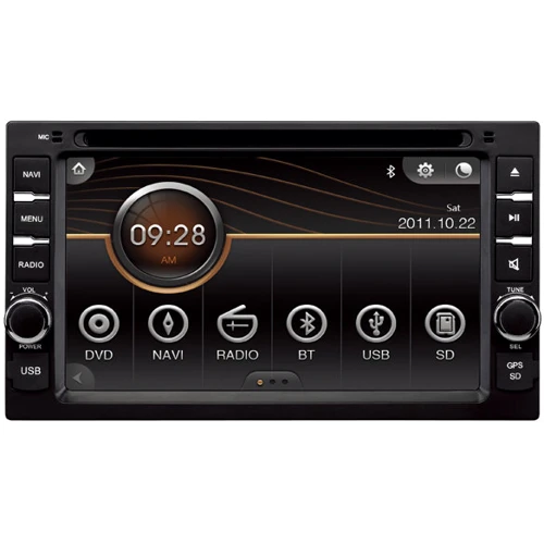 UGO Digital Universal 2 din (AD-6501): Дисплей cенсорный 6.2" 800х480 точек