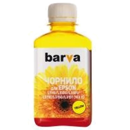 Чернила Barva EPSON L1110/L3100 (103) 180мл YELLOW (E103-698): Цвет Yellow