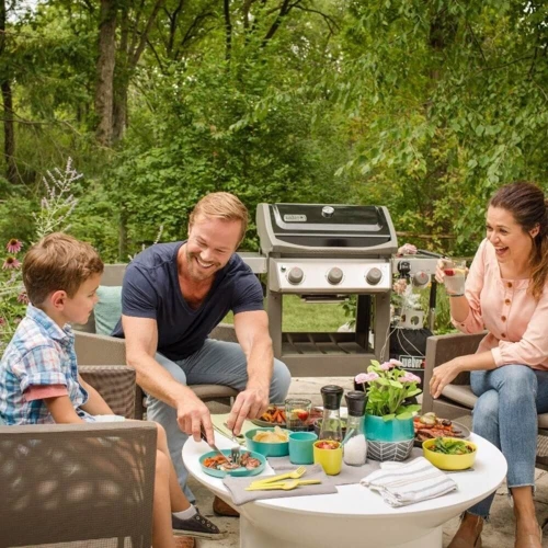 Газовый гриль Weber Spirit II E-320 GBS, черная крышка 45012175: Тип Стационарные
