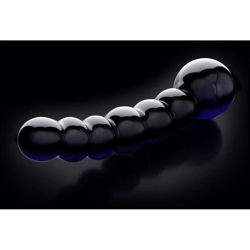 Анальная пробка Icicles No 66 Black, 12x3.5 см, черный