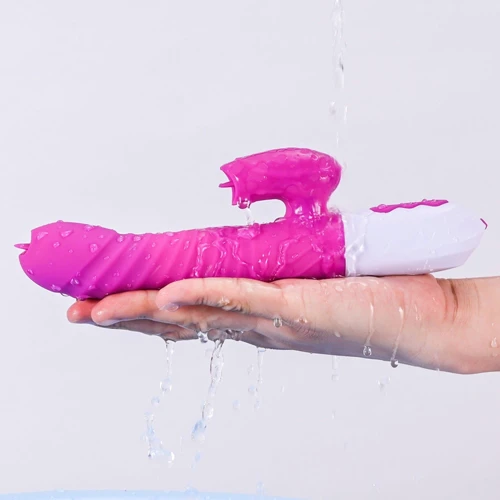 Вибратор BOSS FoxShow Silicone Heating and Thrusting Vibrator Purple