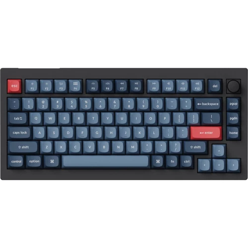 Клавиатура Keychron V1 Max 84 Key RGB Hot-Swap Gateron Jupiter Banana Knob Carbon Black (V1MD4_KEYCHRON): Подключение беспроводное
