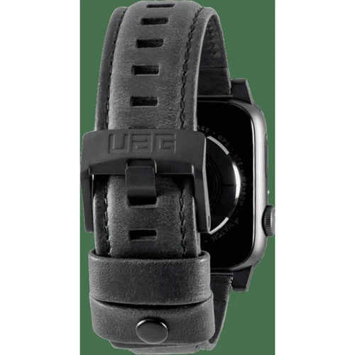 Аксессуар для Watch Urban Armor Gear UAG Leather Strap Black (19148B114040) for Apple Watch 42/44mm: Совместимость Apple Watch 44mm, Apple Watch 42mm