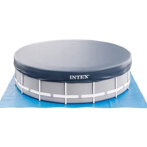 Бассейн Intex каркасный 427-107 см (26722) (12706 л, фильтр-насос, лестница, подстилка, тент) фото 4