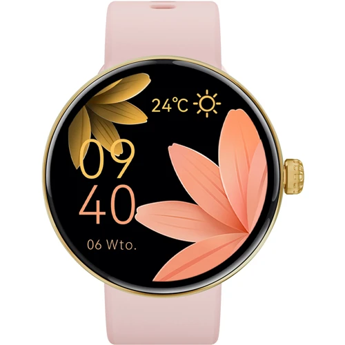 Смарт-часы Forever Forevive 5 SB-365 Gold + ремешок: Материал ремешка нержавеющая сталь / силикон