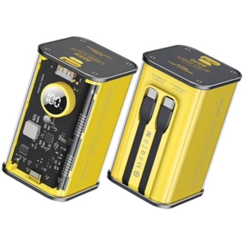 Внешний аккумулятор WK Wekome Power Bank 20000mAh Vanguard Fast Charging PD20W+22.5W Yellow (WP-337): Кабели/переходники для смартфонов в комплекте Нет