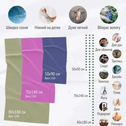 Рушник Love You SPORT набір з 2-х штук сірий (60111)