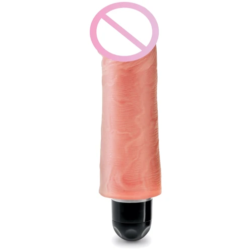 Вибромассажер King Cock 5 Vibr Stiffy Flesh, 12.7x3.8 мм