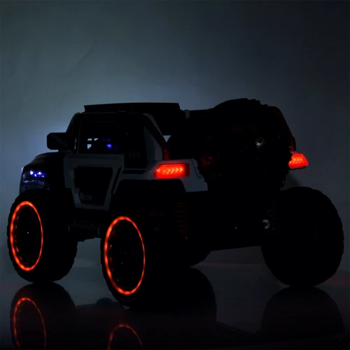 Детский электромобиль Bambi Racer Внедорожник белый с красным (M 5850EBLR-1)