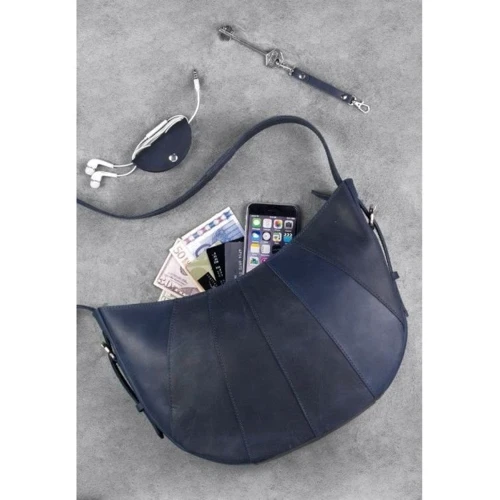 Женская сумка хобо BlankNote синяя (BN-BAG-12-nn): Пол Женский