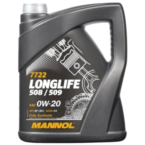 Моторное масло Mannol 7722 O.E.M. LONGLIFE 508/509 0W-20,5л (MN7722-5)