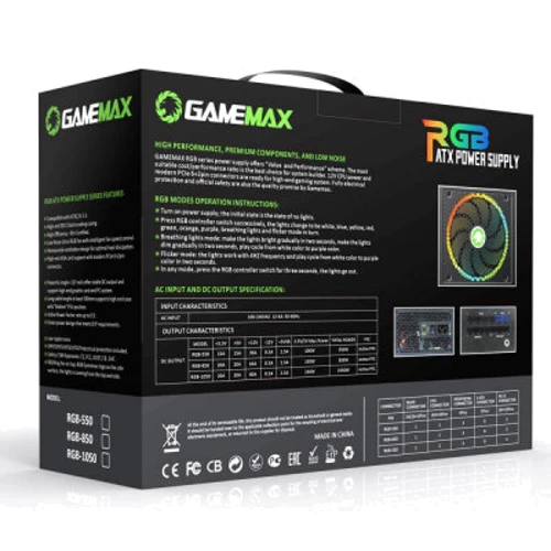 Блок живлення GameMax RGB-1050 PRO: Форм-фактор ATX