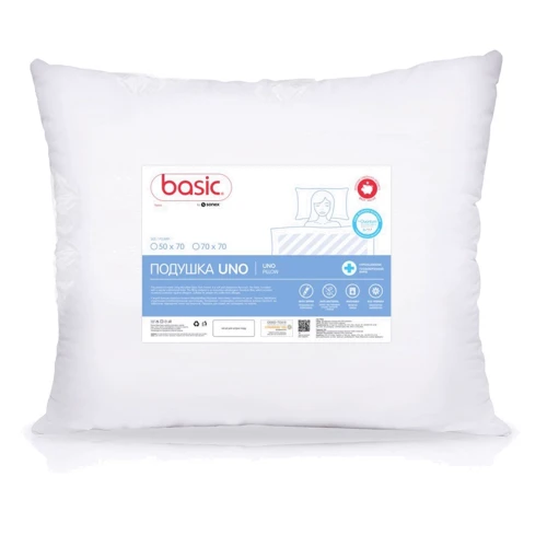 Подушка Sonex Basic Uno 70x70 см белая (SO102437): Материал чехла микрофибра